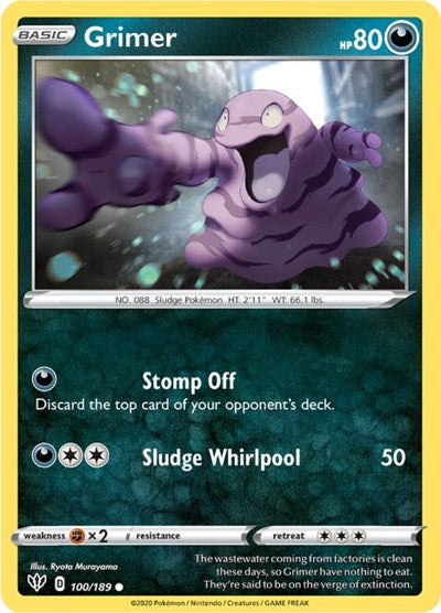 Grimer (SWSH03: Darkness Ablaze) Light Play
