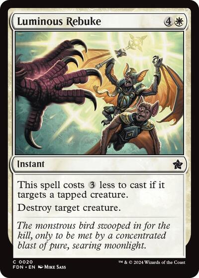 Luminous Rebuke (Foundations) Light Play Foil