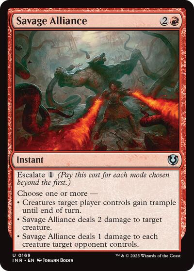 Savage Alliance (Innistrad Remastered) Light Play Foil