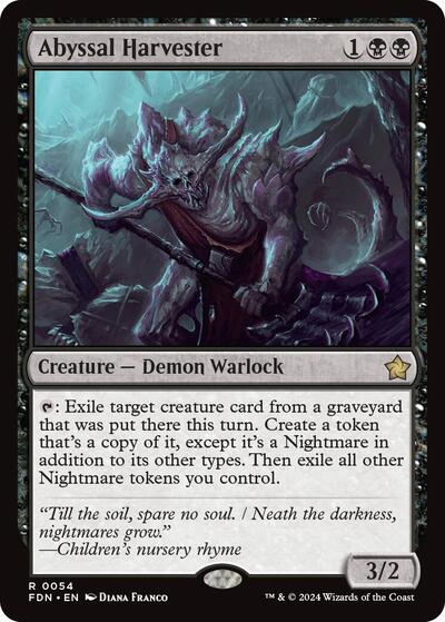 Abyssal Harvester (Foundations) Light Play Foil