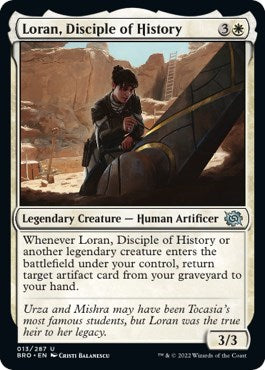 Loran, Disciple of History (The Brothers' War) Light Play Foil