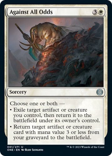 Against All Odds (Phyrexia: All Will Be One) Light Play Foil