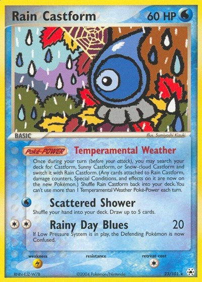 Rain Castform (Hidden Legends) Medium Play