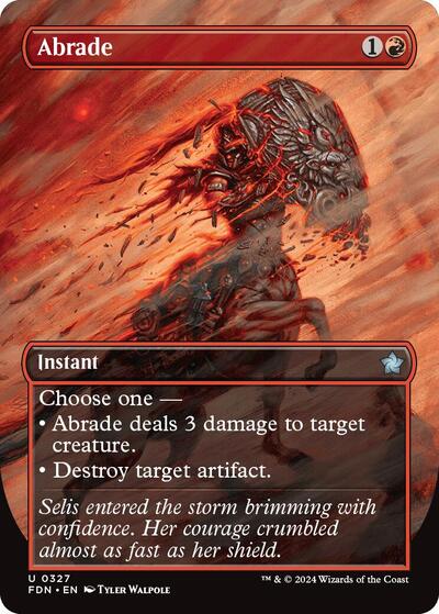 Abrade (Borderless) (Foundations) Light Play