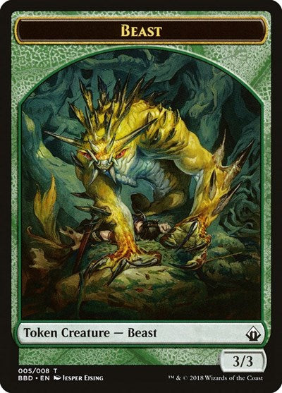 Beast Token (Battlebond) Light Play