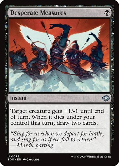 Desperate Measures (Tarkir: Dragonstorm) Light Play