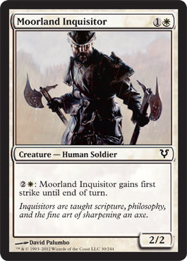 Moorland Inquisitor (Avacyn Restored) Light Play