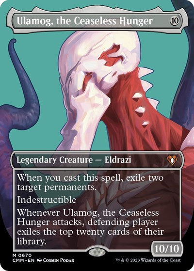 Ulamog, the Ceaseless Hunger (Borderless) (Commander Masters) Near Mint Foil
