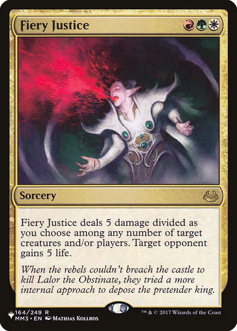 Fiery Justice (The List) Light Play