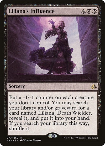 Liliana's Influence (Amonkhet) Medium Play