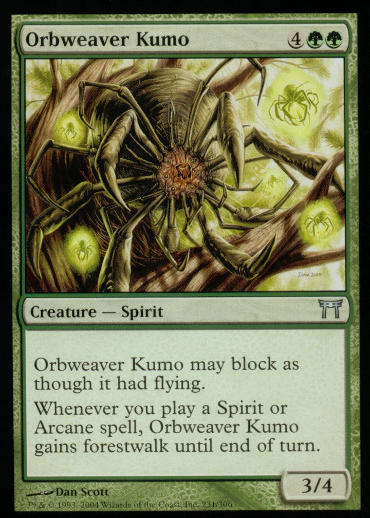 Orbweaver Kumo (Champions of Kamigawa) Light Play