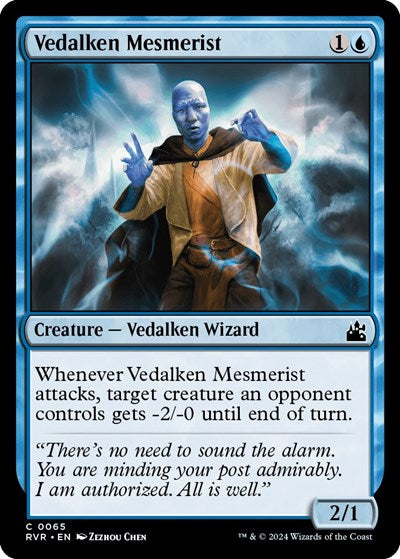 Vedalken Mesmerist (Ravnica Remastered) Light Play
