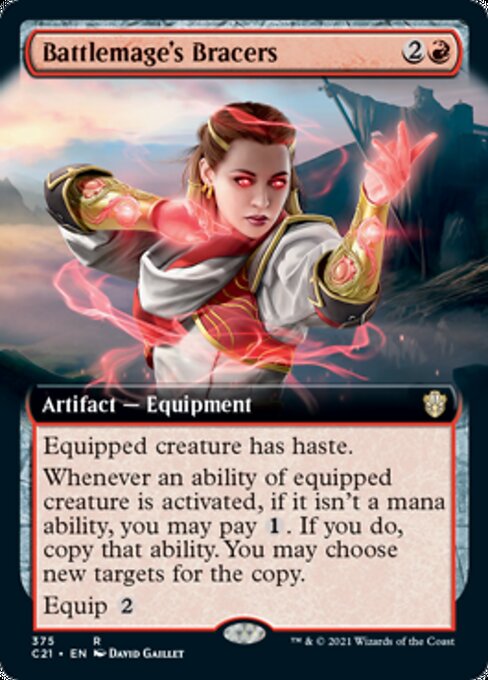 Battlemage's Bracers (Extended Art) (Commander 2021 Strixhaven) Near Mint