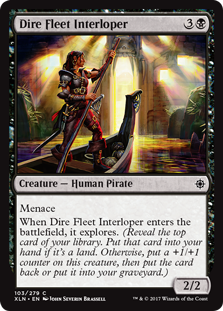 Dire Fleet Interloper (Ixalan) Light Play