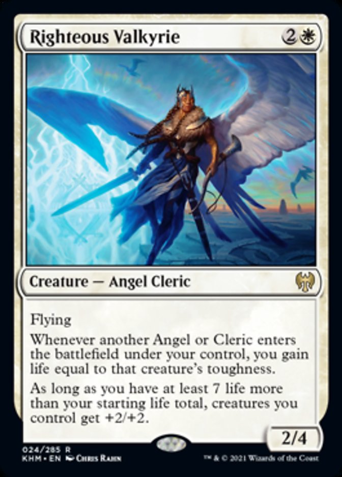 Righteous Valkyrie (Kaldheim) Light Play Foil