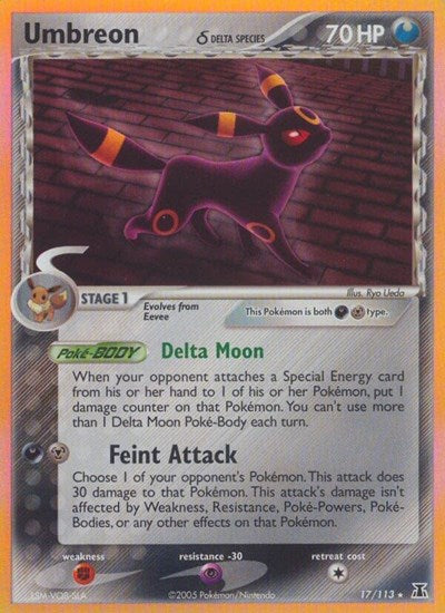 Umbreon (Delta Species) (Delta Species) Damaged / Poor Holofoil
