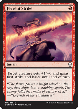 Fervent Strike (Dominaria) Light Play