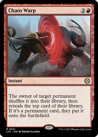 Chaos Warp (Commander: The Lost Caverns of Ixalan) Light Play