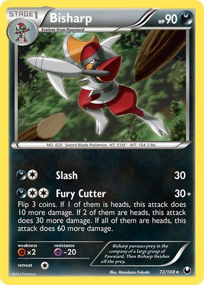 Bisharp (72) (Dark Explorers) Medium Play