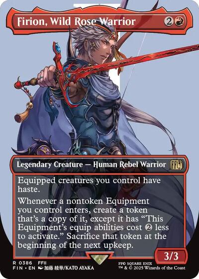 Firion, Wild Rose Warrior (Borderless) (Universes Beyond: FINAL FANTASY) Light Play