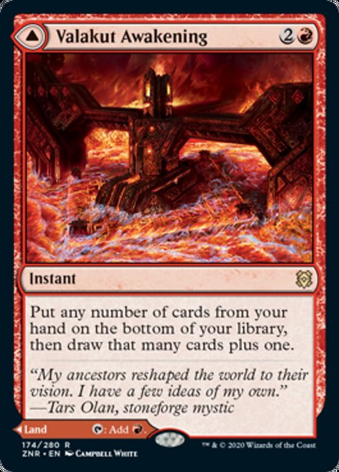 Valakut Awakening / Valakut Stoneforge (Zendikar Rising) Near Mint Foil