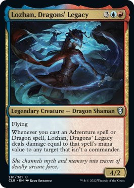 Lozhan, Dragons' Legacy (Commander Legends: Battle for Baldur's Gate) Light Play Foil