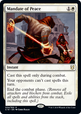 Mandate of Peace (Commander 2019) Heavy Play