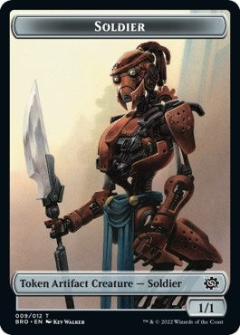 Soldier Token (009) (The Brothers' War) Light Play