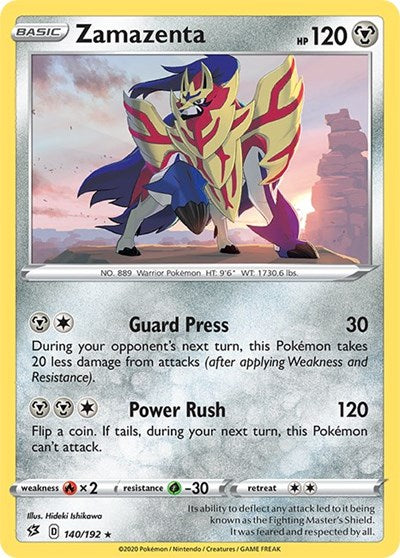 Zamazenta (SWSH02: Rebel Clash) Light Play