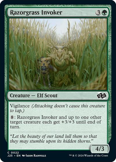 Razorgrass Invoker (Foundations Jumpstart) Light Play
