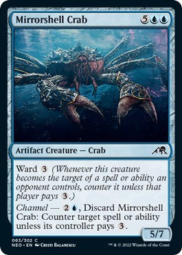 Mirrorshell Crab (Kamigawa: Neon Dynasty) Light Play