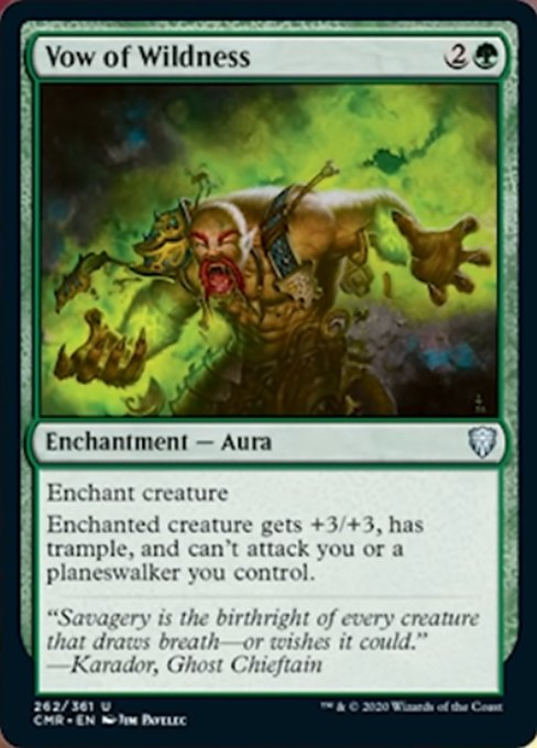 Vow of Wildness (Commander Legends) Light Play Foil