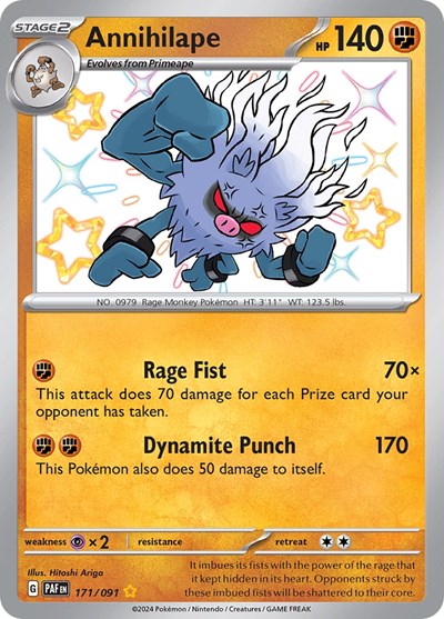 Annihilape - 171 (SV: Paldean Fates) Light Play Holofoil