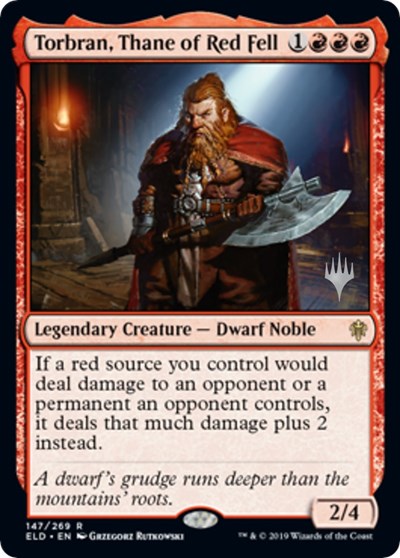 Torbran, Thane of Red Fell (Promo Pack: Throne of Eldraine) Near Mint Foil