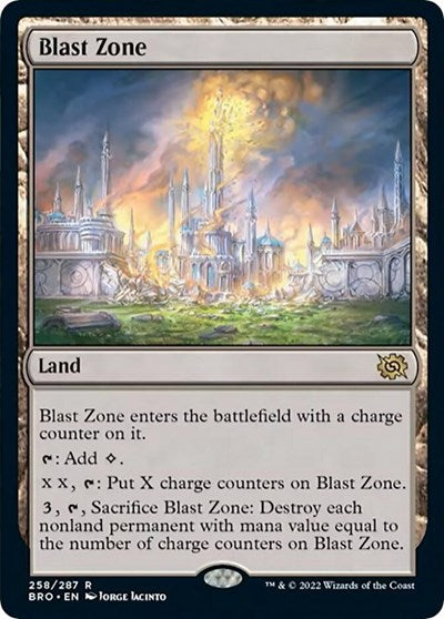 Blast Zone (The Brothers' War) Damaged / Poor