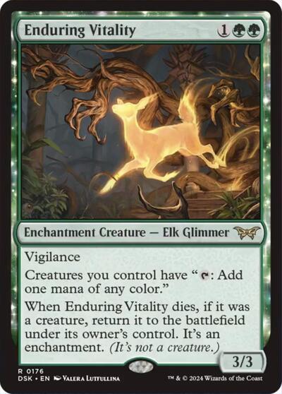 Enduring Vitality (Duskmourn: House of Horror) Light Play Foil