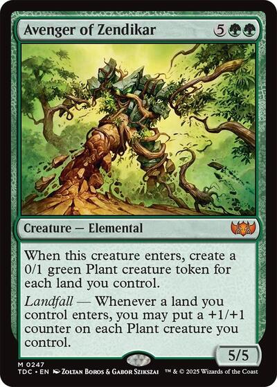 Avenger of Zendikar (Commander: Tarkir: Dragonstorm) Light Play