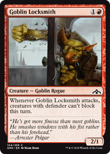 Goblin Locksmith (Guilds of Ravnica) Light Play