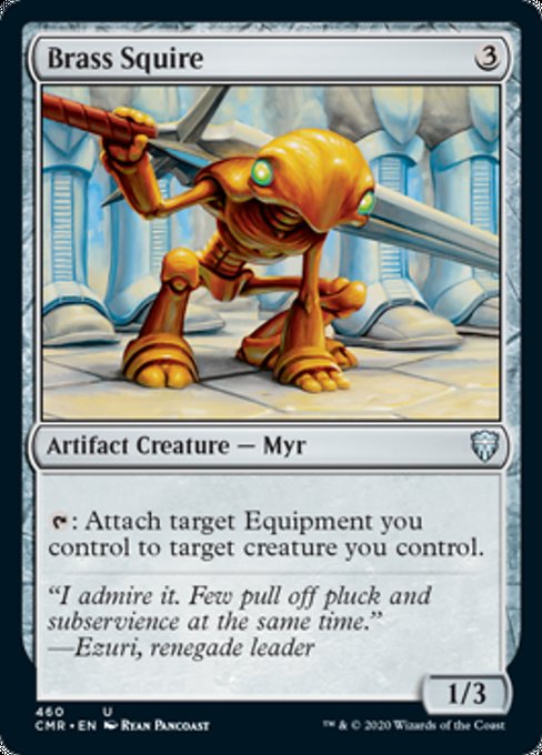 Brass Squire (Commander 2020 Commander Legends) Light Play