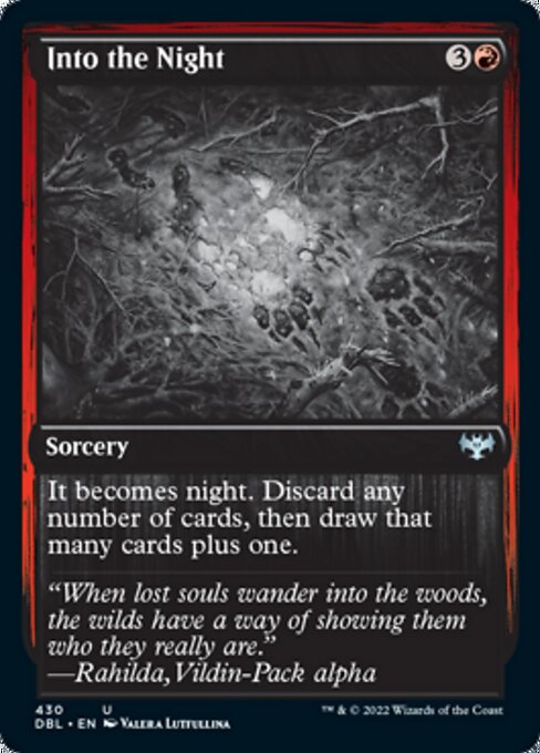 Into the Night (Innistrad: Double Feature) Light Play