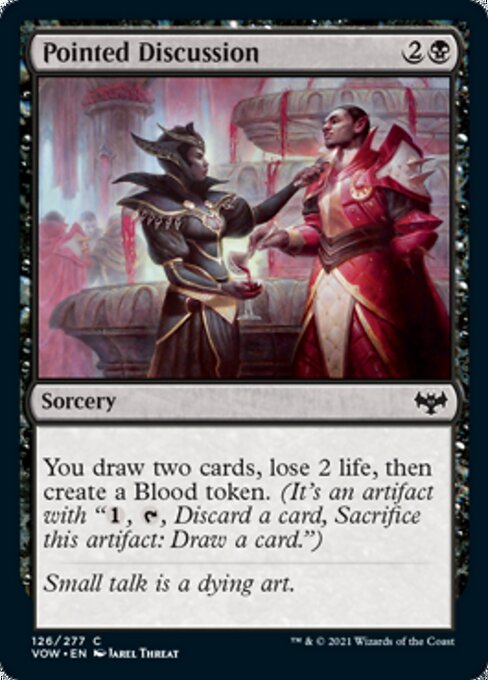Pointed Discussion (Innistrad: Crimson Vow) Light Play Foil