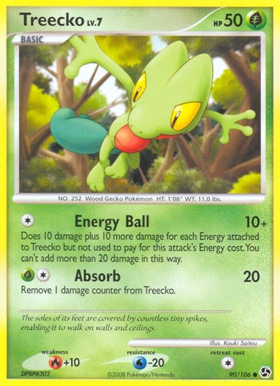 Treecko (Great Encounters) Heavy Play