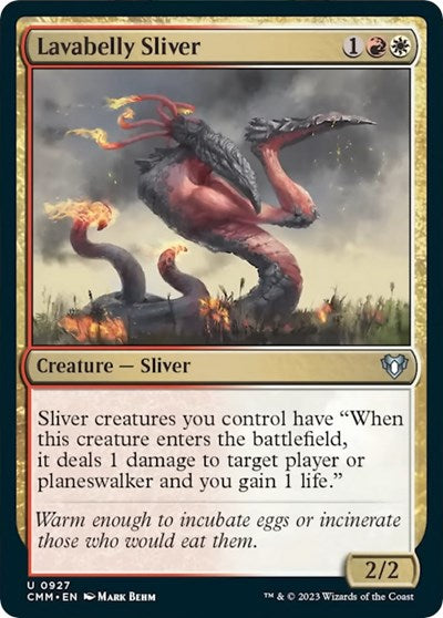 Lavabelly Sliver (Commander Masters) Light Play