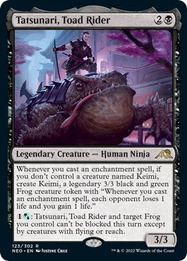 Tatsunari, Toad Rider (Kamigawa: Neon Dynasty) Light Play