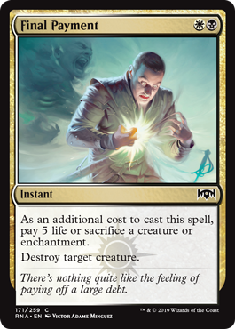 Final Payment (Ravnica Allegiance) Light Play
