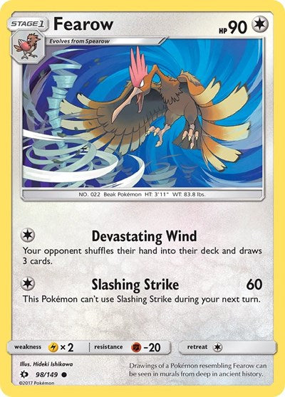 Fearow (SM Base Set) Medium Play