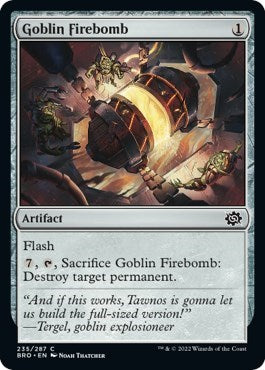 Goblin Firebomb (The Brothers' War) Light Play