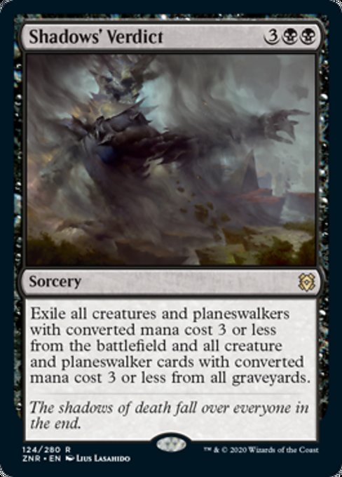 Shadows' Verdict (Zendikar Rising) Light Play