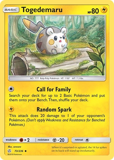 Togedemaru - 73 (SM - Cosmic Eclipse) Light Play