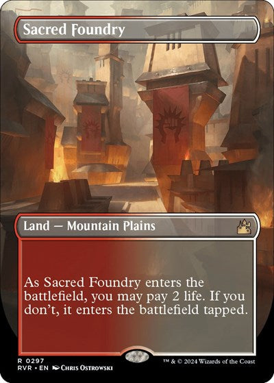 Sacred Foundry (Borderless) (Ravnica Remastered) Near Mint Foil